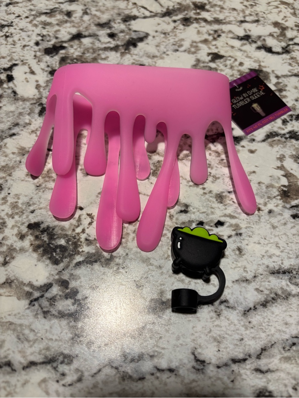 NEW Target Bullseye Playground Straw Toppers & Tumbler Pink Sleeve Slime!!